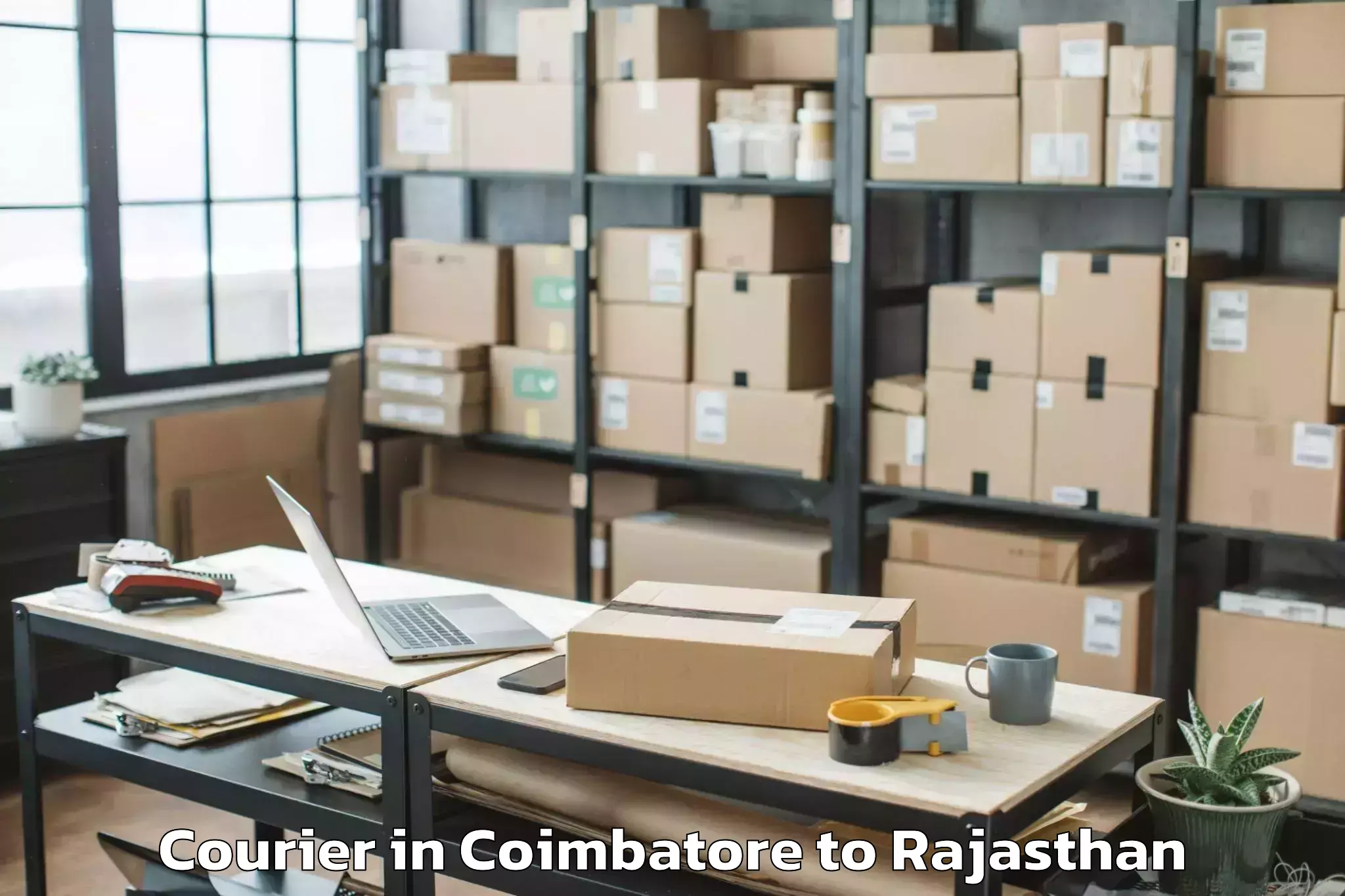 Get Coimbatore to Jhalawar Courier